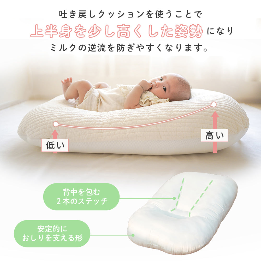 bebenuvo 吐き戻し防止クッション 授乳クッション 背中スイッチ対策 ベビー 赤ちゃん