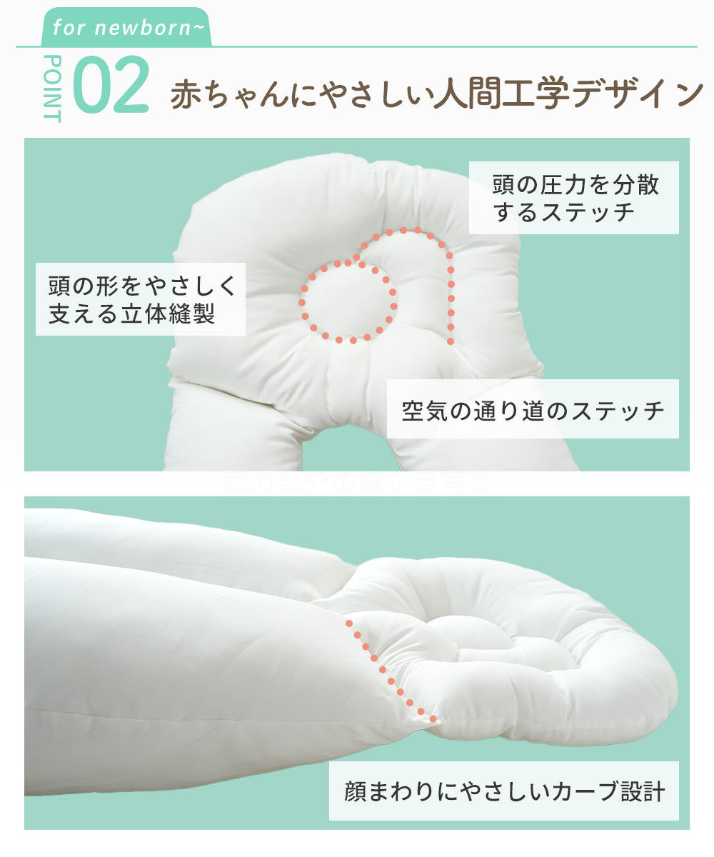 bebenuvo ベビー 抱き枕 ハグピロー 新生児 絶壁防止枕