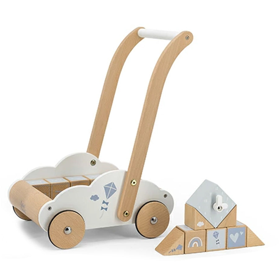 知育玩具 手押し車 積み木 ベビーウォーカー つみき エデュテ