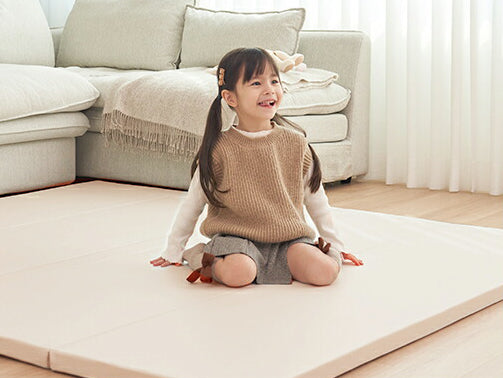プレイマット CLEAN シームレス ベビー マット 床暖房対応 折りたたみ 赤ちゃん popomi