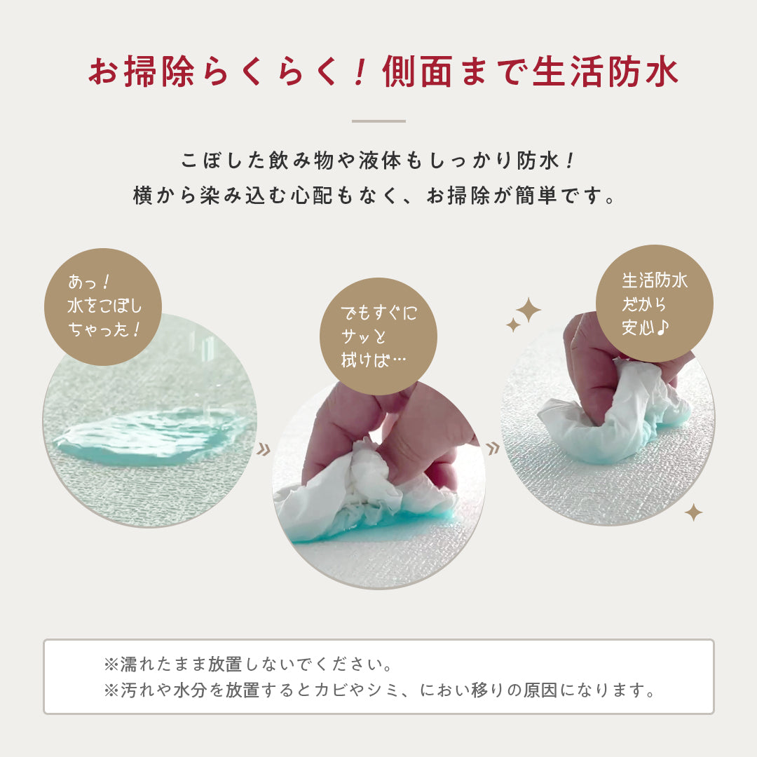 プレイマット 星柄 折りたたみ 140×180 ベビー ペット マット 床暖房対応 フロアマット popomi