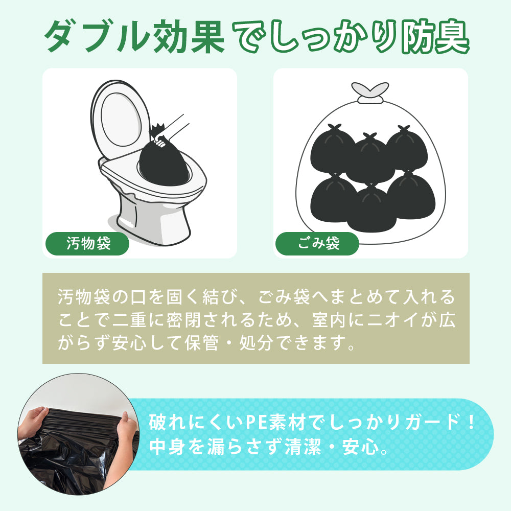 簡易トイレセット 60回分 防災トイレ 防災グッズ
