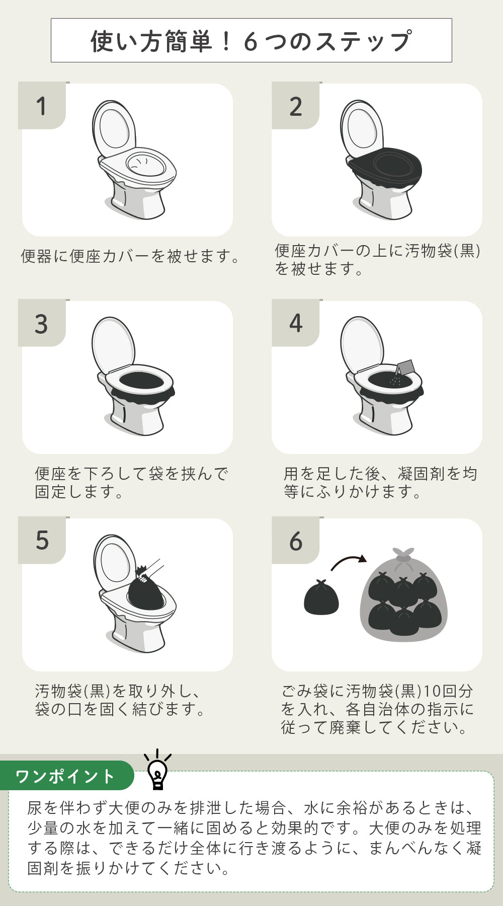 簡易トイレセット 60回分 防災トイレ 防災グッズ