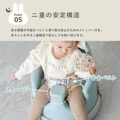 ベビーチェア テーブル キャスター付き イブル クッション 歩行器 赤ちゃん ベビー 椅子 離乳食 ローチェア 出産祝い popomi