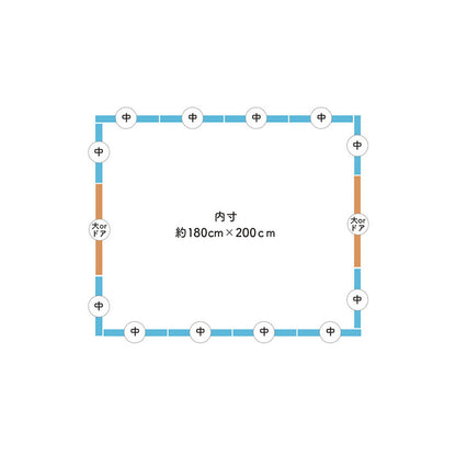 ベビーサークル 6way 扉付き スタンドセット 赤ちゃん ベビー popomi