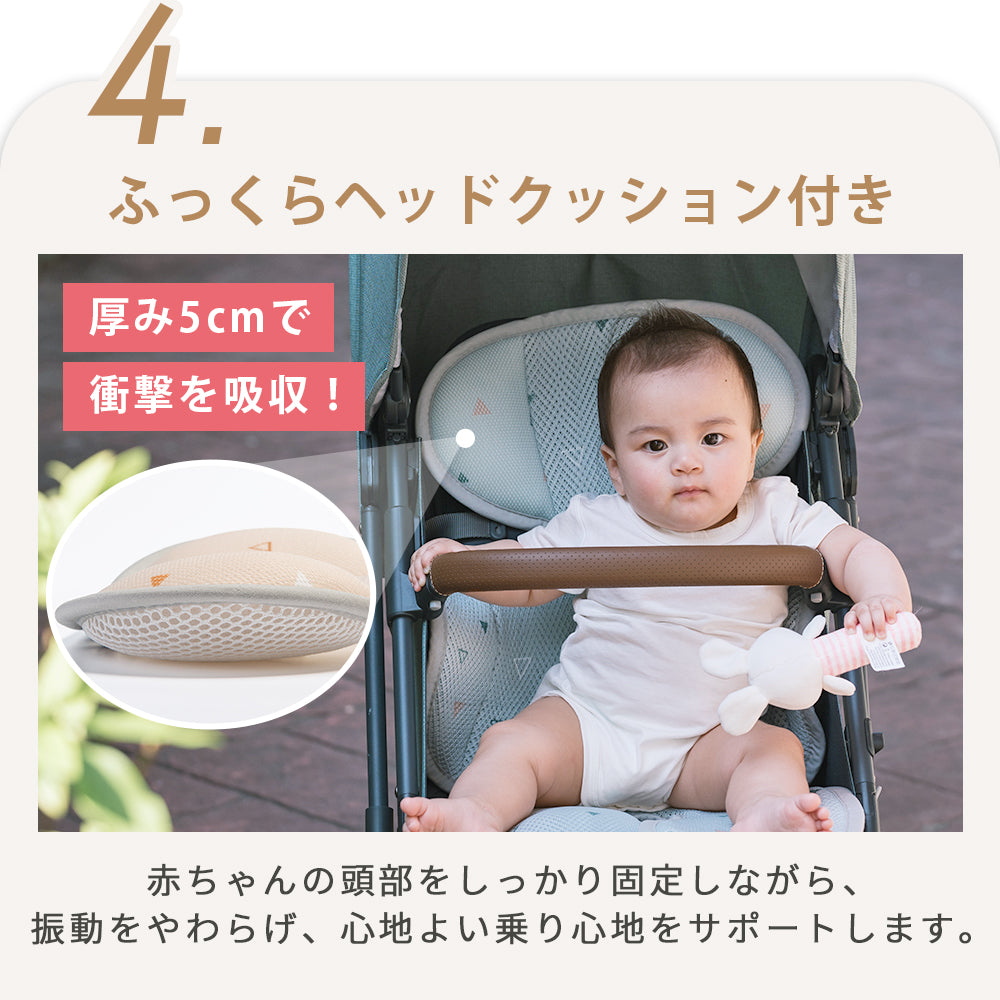 GIO ベビーカーシート クッション 新生児 赤ちゃん ベビー メッシュ アイスシート