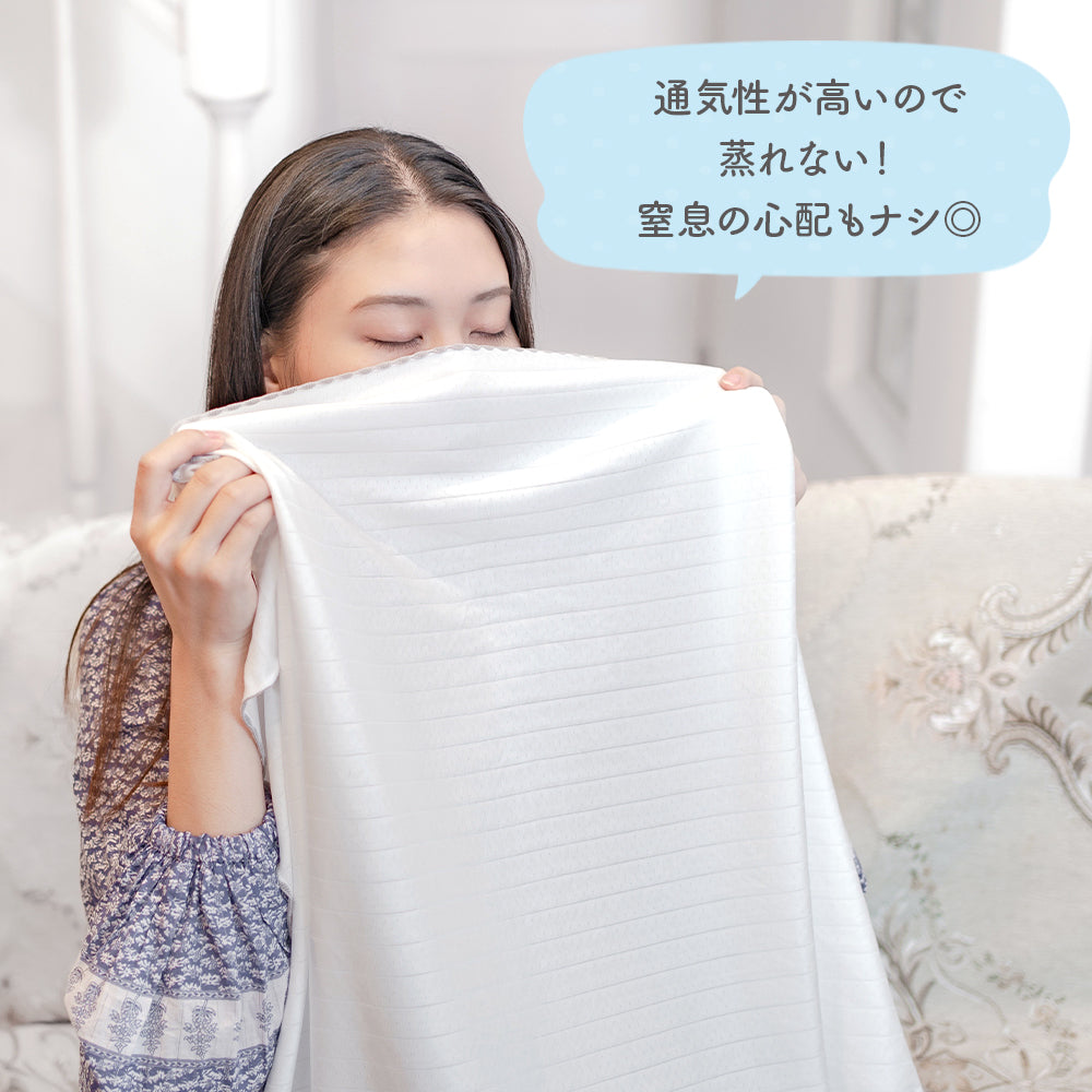 GIO 接触冷感 ベビー ブランケット 90×100cm シングル 150×200cm ひんやり 赤ちゃん 新生児 おくるみ