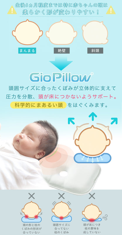 GIOpillow プレミアム 【公式】 ジオピロー ひんやり 絶壁防止枕 ベビー枕