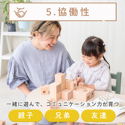 Cubit キュビット 立体迷路 積み木 知育玩具 ビー玉転がし