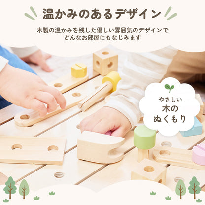 大工さんテーブル Edute 木製 知育玩具 工具セット おもちゃ 大工さんごっこ