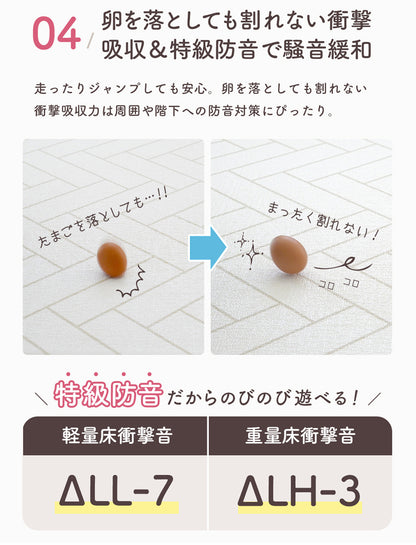 もちもち プレイマット 140×200 140×100 床暖房対応 PVC マット ベビー 赤ちゃん popomi