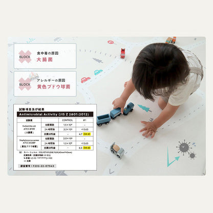 もちもち プレイマット 140×200 140×100 床暖房対応 PVC マット ベビー 赤ちゃん popomi