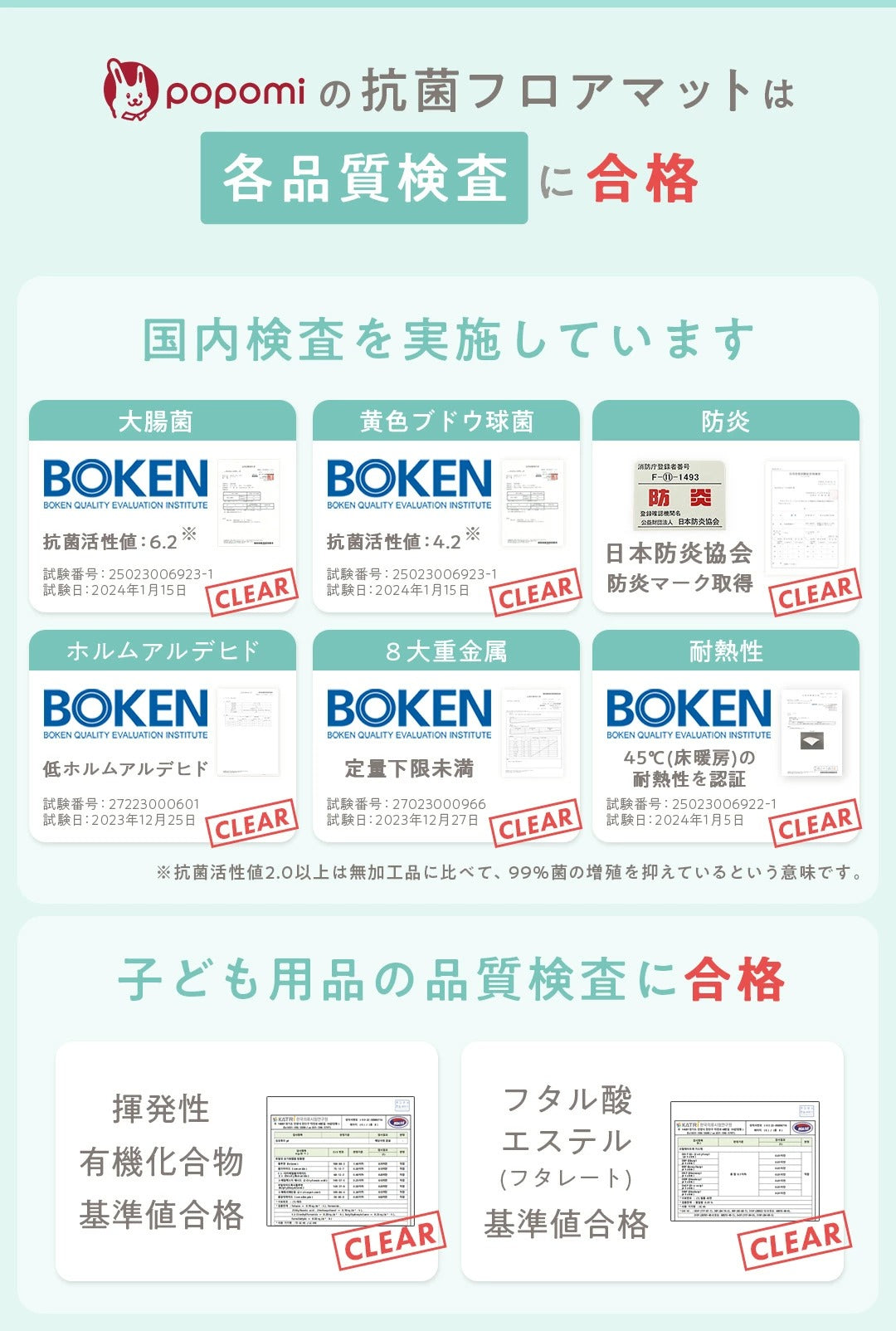PVC ロールマット プレイマット 110×300cm フリーカット 床暖房対応 ジョイントマット popomi