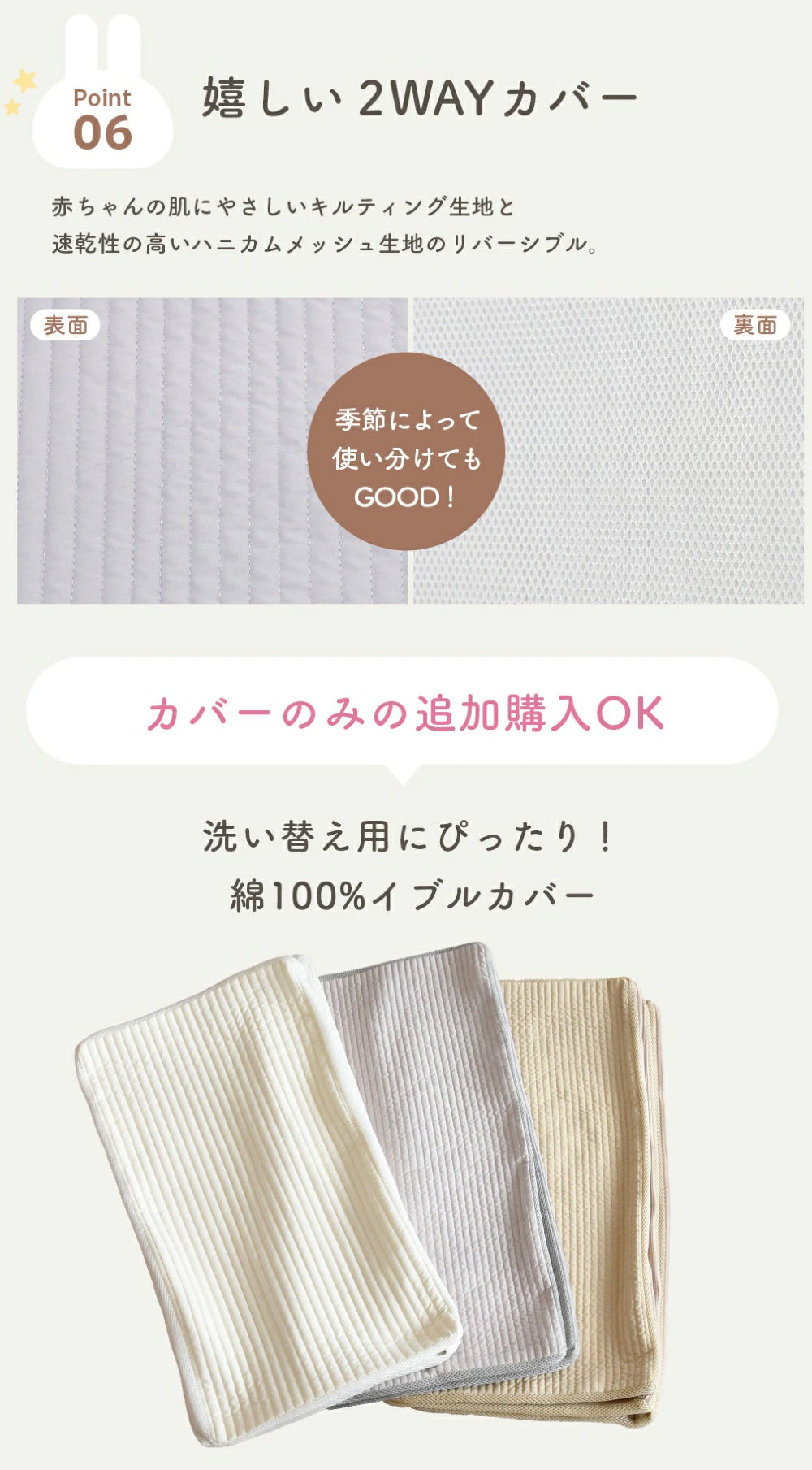 マットレス 120×70 ベビーマット 敷き布団 お昼寝 保育園 popomi