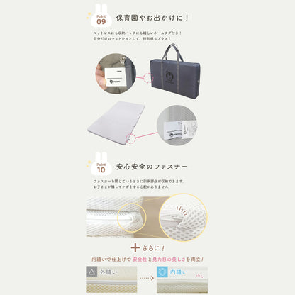 マットレス 120×70 ベビーマット 敷き布団 お昼寝 保育園 popomi