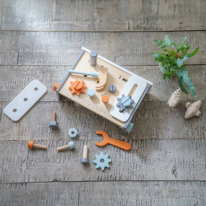 テーブルワークベンチ 大工さんごっこ 工具セット
